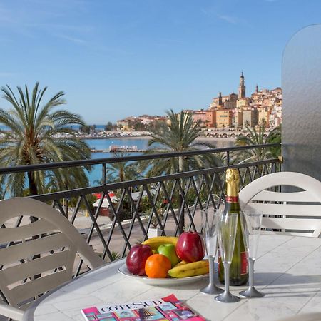Studio Climatise Avec Terrasse Face Mer A Menton - Fr-1-196-208 外观 照片