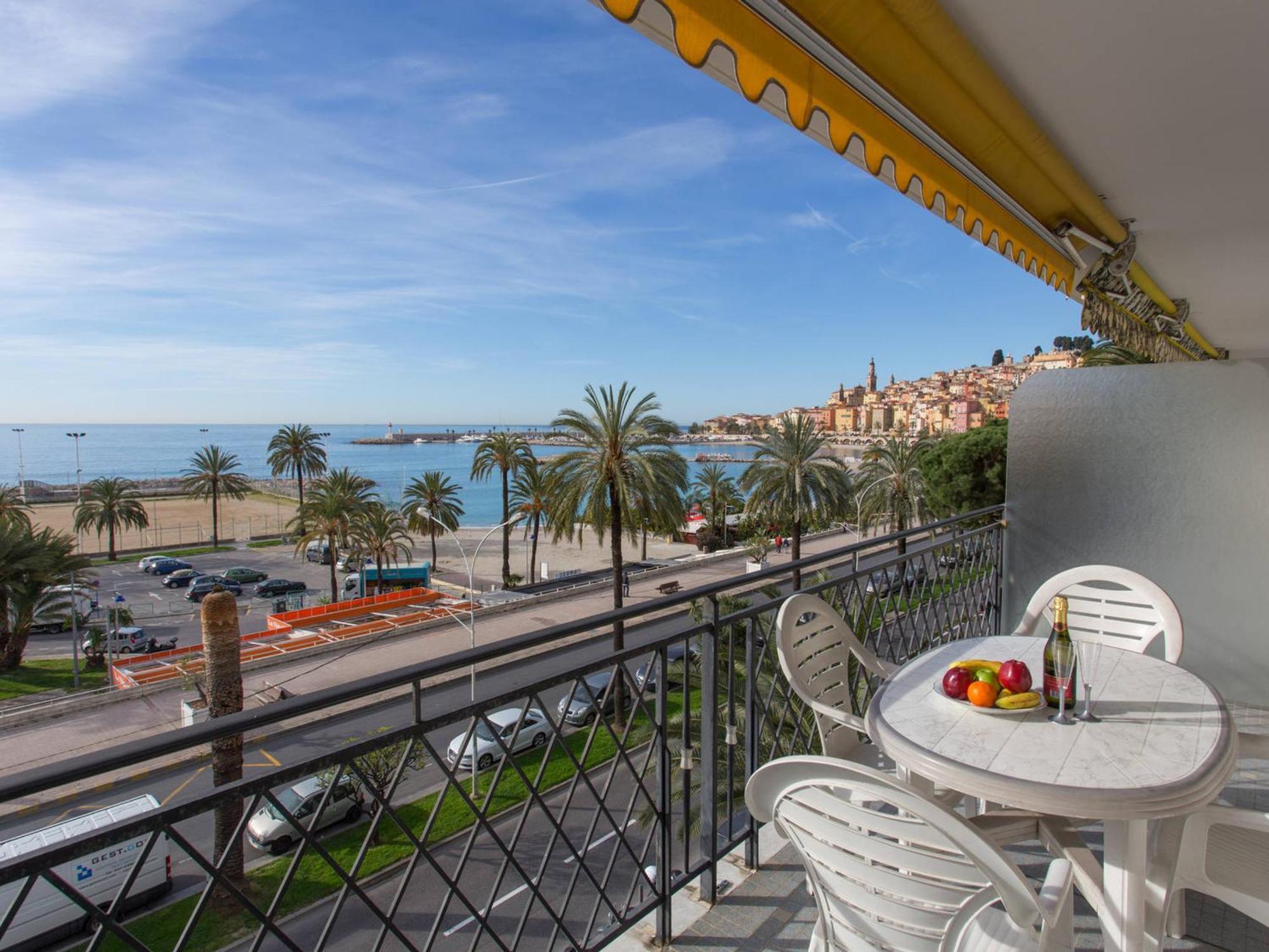 Studio Climatise Avec Terrasse Face Mer A Menton - Fr-1-196-208 外观 照片